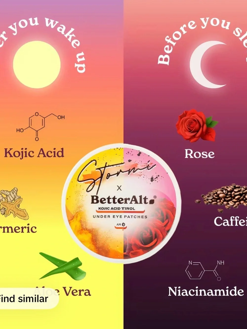 Viral Stormi x BetterAlt Under Eye Patches for AM/PM - 14 pairs